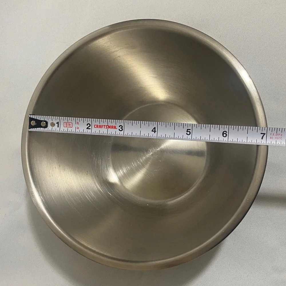 Lot of 6--Wazirchand & Co. PVT LTD 1.75 Qt Stainless Steel Serving Bowls